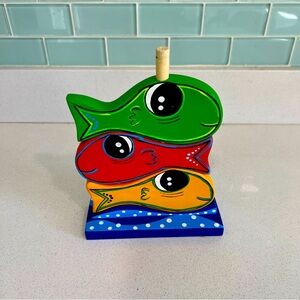 Wooden learning toy, can be use as decoration too 🤗